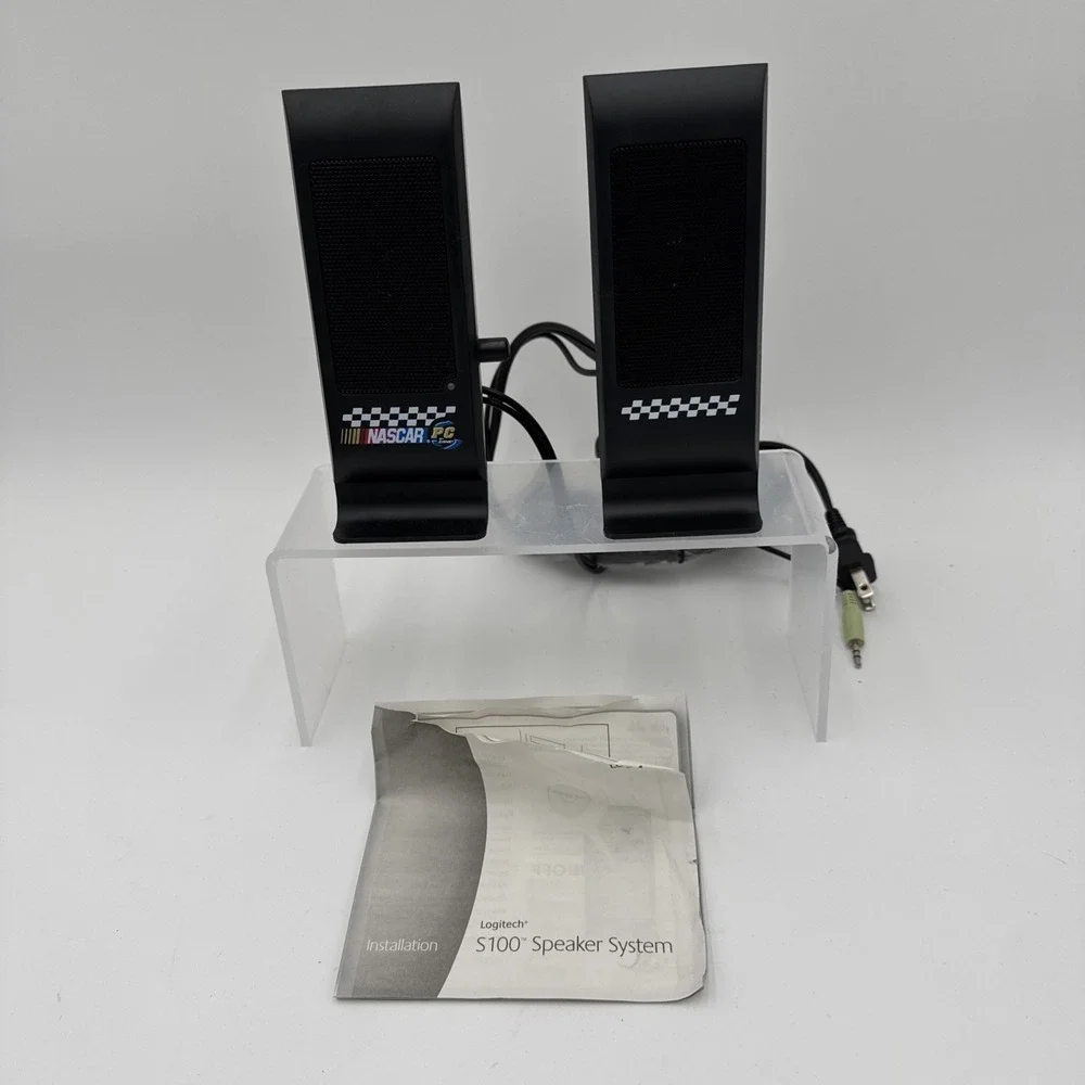 Logitech S100 Speaker System Nascar computer pc speakers
